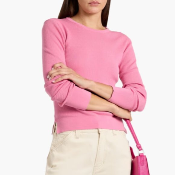 ALEX MILL Ava ribbed 100% wool sweater Pink Size Small - Picture 1 of 10